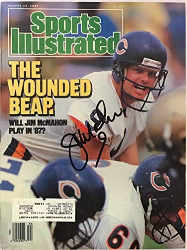 Jim McMahon Aláírt Sports Illustrated augusztus 24 1987 - Dedikált NFL Magazinok