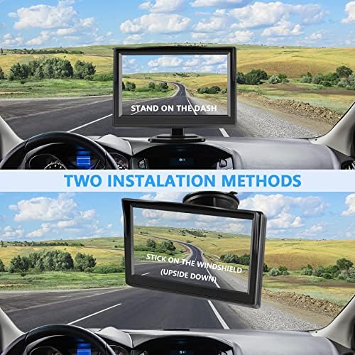 Biztonsági Kamera, Monitor, NILOGHAP 5Magas Felbontású TFT-LCD Monitor Kijelző a Parkolás Visszapillantó Biztonsági Kamera