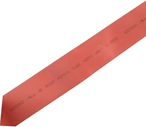 X-mosás ragályos 1m 3.28 ft Piros 20 mm-es Cső Szigetelőcső Hő Zsugorodó Cső(Tubi termorestringenti da 1 m con tubo rosso