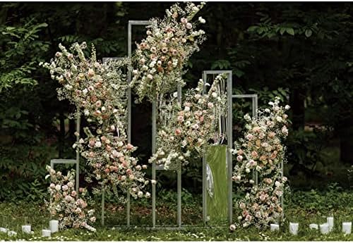 DORCEV 20x10ft Esküvői Fotó Hátteret, Romantikus Virág, virágcsokor, Szabadtéri Esküvő Fotózás Háttér Dekoráció Erdő Esküvői