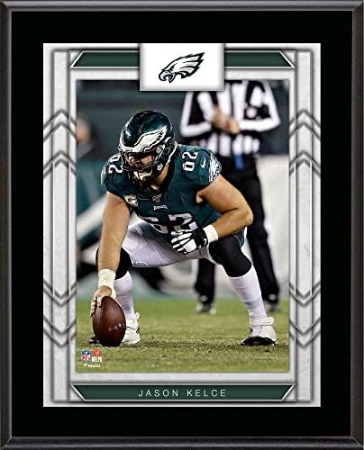 Jason Kelce Philadelphia Eagles 10.5 X 13 Szublimált Játékos Emléktábla - NFL Játékos Plakkok, valamint Kollázsok