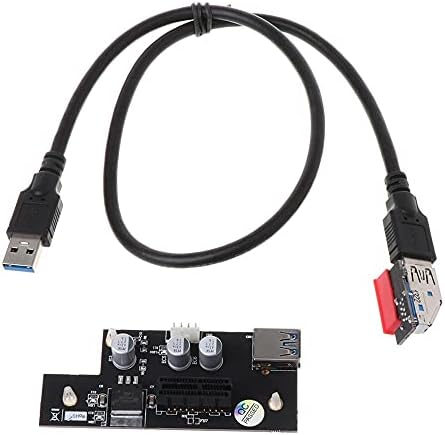 Csatlakozó PCI Express Kábel PCI-E 1X 1X/4x/8x/16x Kelő Kártya Bővítő Hosszabbító Kábel (Vízszintes USB 3.0 Kis Kártya) -
