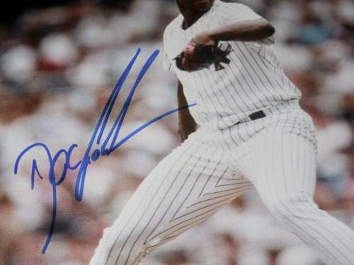 Dwight Gooden Dedikált 8x10 Fotó (keretes & Gubancos) - New York Yankees! - Dedikált MLB Fotók