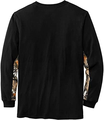 Legendás Whitetails Férfi Backcountry Terepmintás Hosszú Ujjú T-shirt - Alkalmi Sleeve Pulóver Rendszeres Fit