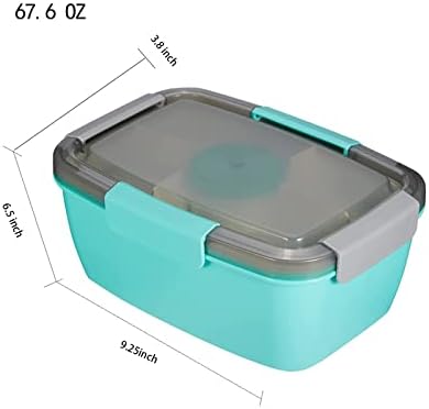 Fivcur Szivárgásmentes Bento Box Felnőtt uzsonnás Doboz - 2L Mikrózható Bento Doboz, 5 Rekeszes, a Gyerekek, mind a Felnőttek