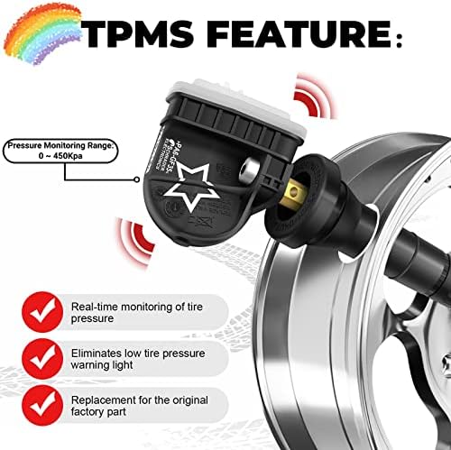 TPMS Érzékelő 315MHZ Gumiabroncs Nyomás Monitor Rendszer 4-Pack Kompatibilis Chevy GMC Pontiac Szaturnusz/Express Silverado
