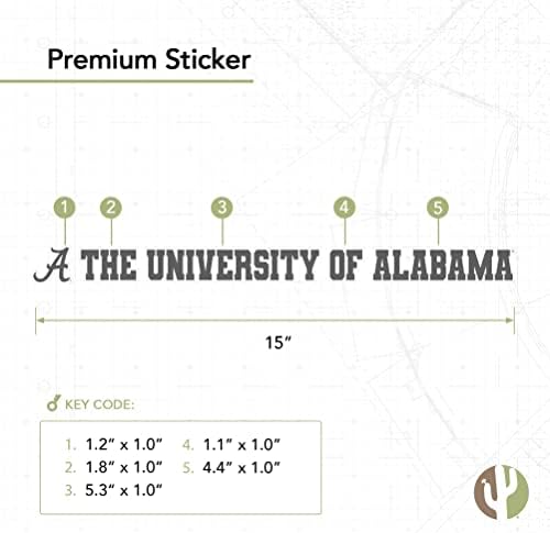 University of Alabama Roll Tide Alabama Crimson Tide Név, Logó Vinyl Matrica Laptop Víz Üveg Autó Scrapbook (15 Hüvelyk Matrica)