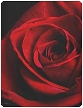 ALAZA Piros Rózsa Virág Közelről regisztrálni Ellátott Mózeskosár Lap a Fiúk Baba Lányok Kisgyermek, Mini Mérete 39 x 27