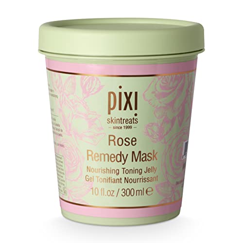 Pixi Szépség Rose Jogorvoslat Maszk 300 ml| Alakformálás Zselé Maszk | Csipkebogyó Olaj Hidratálja a Bőrt | Cica Kurkumás