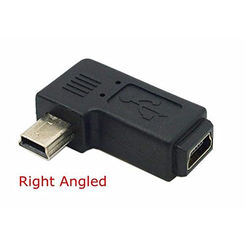 Mini USB 5 Pin Férfi-Nő Hosszabbító Adapter 90 fokkal Balra & Jobbra Ferde Mini USB Csatlakozó Adapter-Bal