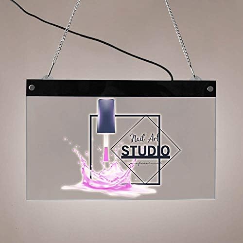 A Kocka Nap Nail Art Studio Profi LED világít Jel Üzleti Kijelző Szalon Szalon, Manikűr LED Tábla Téglalap Kijelző Fény Testület(19.68