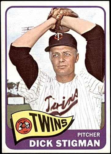 1965 Topps 548 Dick Stigman Minnesota Twins (Baseball Kártya) EX/MT+ Ikrek