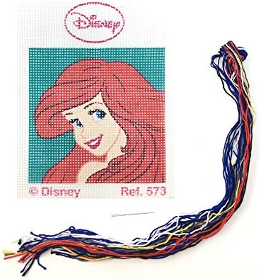 Rövidáru Online Hímzés Hímzés Készlet Gyerekeknek, 18 x 15 cm. Disney Hercegnő Gyűjtemény Modell 573 -A Kis Hableány