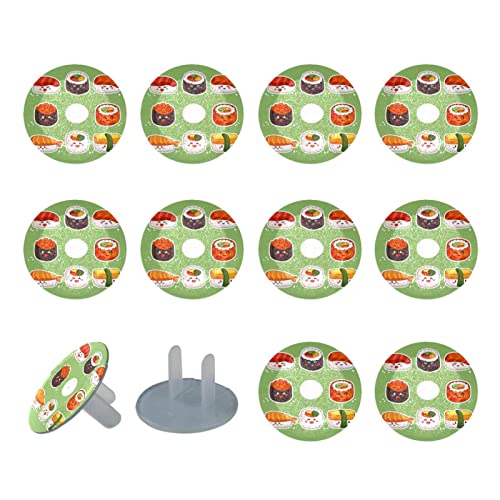 Édes Sushi Zöld Aljzathoz Csatlakoztassa Kiterjed 12 Pack - Baba Biztonsági Aljzathoz Csatlakoztassa Kiterjed – Tartós &