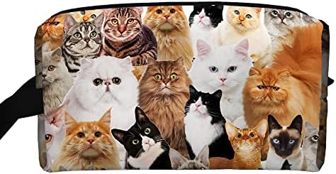 Kzsmoc Macskák Kozmetikai Táska Nagy Kapacitású Smink Táskák Hordozható Utazási Vízálló Multi-Function Tisztálkodási Táska