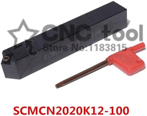 FINCOS SCMCN2020K12-100 20 * 20 * 125MM Fém Eszterga Szerszámok Eszterga Gép CNC Esztergálás Eszközök Külső Fordult szerszámtartó