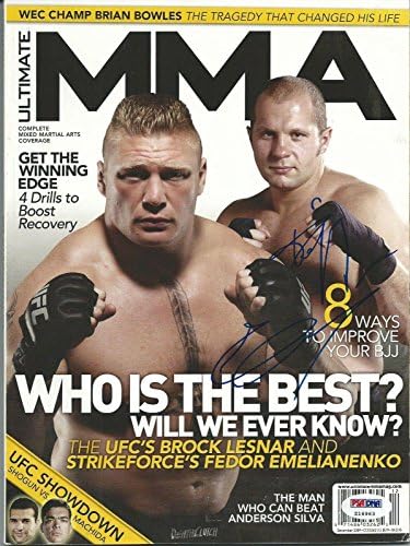 Fedor Emelianenko Aláírt 2009. December Végső MMA Magazin PSA/DNS-Büszkeség UFC - Dedikált UFC Magazinok