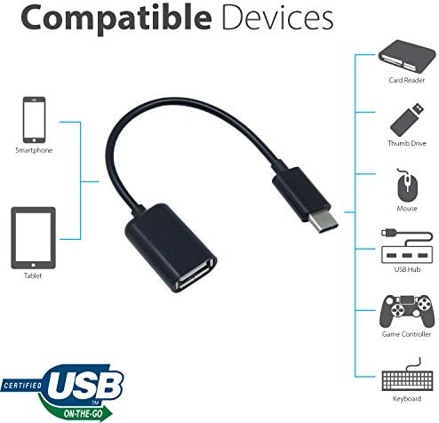 Működik, OTG USB-C 3.0 Adapter DJI Mavic 2 Pro a Gyors, Ellenőrzött, Több használható Funkciók, mint Például a Billentyűzet,