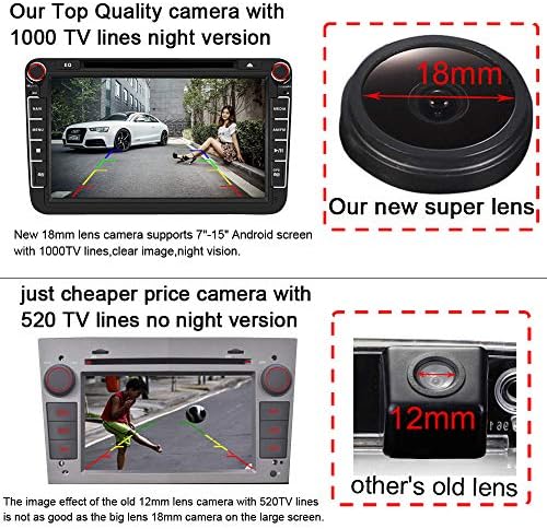HDMEU HD Színes CCD Vízálló Jármű Autó Visszapillantó Biztonsági Kamera, 170° Látószög tolatókamera a Volvo S60/S80/V70/S40/S40L/V40/V50/S60L/XC60/C70/XC70/S80L/XC90