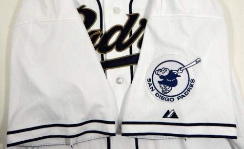2013 San Diego Padres Edinson Volquez 37 Játék Kiadott Fehér Jersey - Játék Használt MLB Mezek