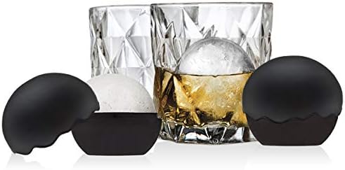Whiskey Barware Set - 2 Régi Divat Dobon Szemüveg 2 Hűtve Whiskyt Jéggel Labdát a Formákat