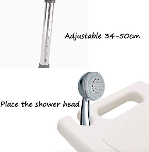 GOODBZ Fürdő Széklet,Zuhanyzó Szék Fürdő Ülés Fürdőkádban Fotel Könnyű Alumínium, Állítható Magasság Anti-Slip Mozgássérült