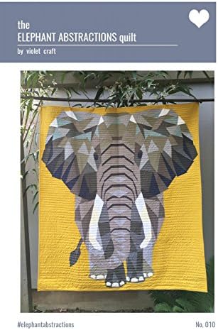 Az Elefánt Absztrakciók Paplan Minta Alapítvány Papír próbálja kideríteni, hogy a Projekt által Ibolya Kézműves 54 x 60 -