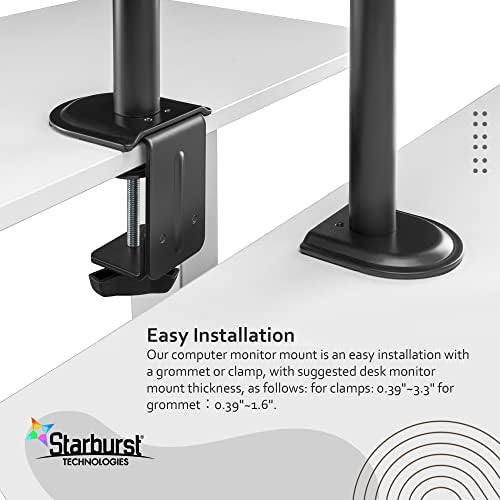 Starburst Technológiák Hajlítás Sorozat Desk Mount Monitor Állvány, Nehéz Teljes mértékben Állítható Állvány LED-LCD Monitor