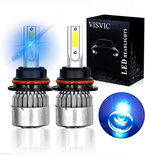 VISVIC 9007/HB5 LED Fényszóró Izzók All-in-one Kék LED Fényszóró-átalakító Készlet Magas Alacsony Gerenda 8000K Szuper Fényes