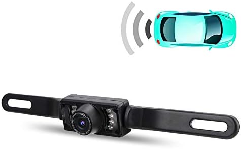 HD Vízálló LED Rendszámtábla Keret Autó Visszapillantó Fordított Parkolás Kamera