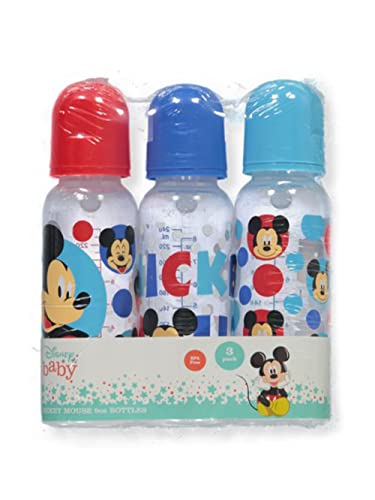 Disney Cudlie Mickey Egér kisfiam 3 Csomag 9oz Üveg, Fényes Mickey Nyomtatás