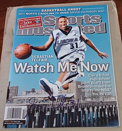Sebastian Telfair Lincoln középiskolai ALÁÍRT DEDIKÁLT Sports Illustrated SI - Dedikált NBA Magazinok
